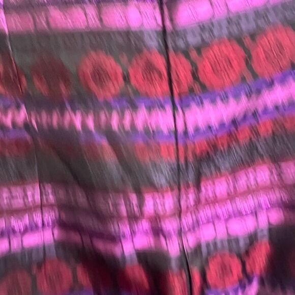 Jessica McClintock Gunne Sax Strapless Purple Mixed Print Cocktail Dress Sz 11‎ - Picture 6 of 11